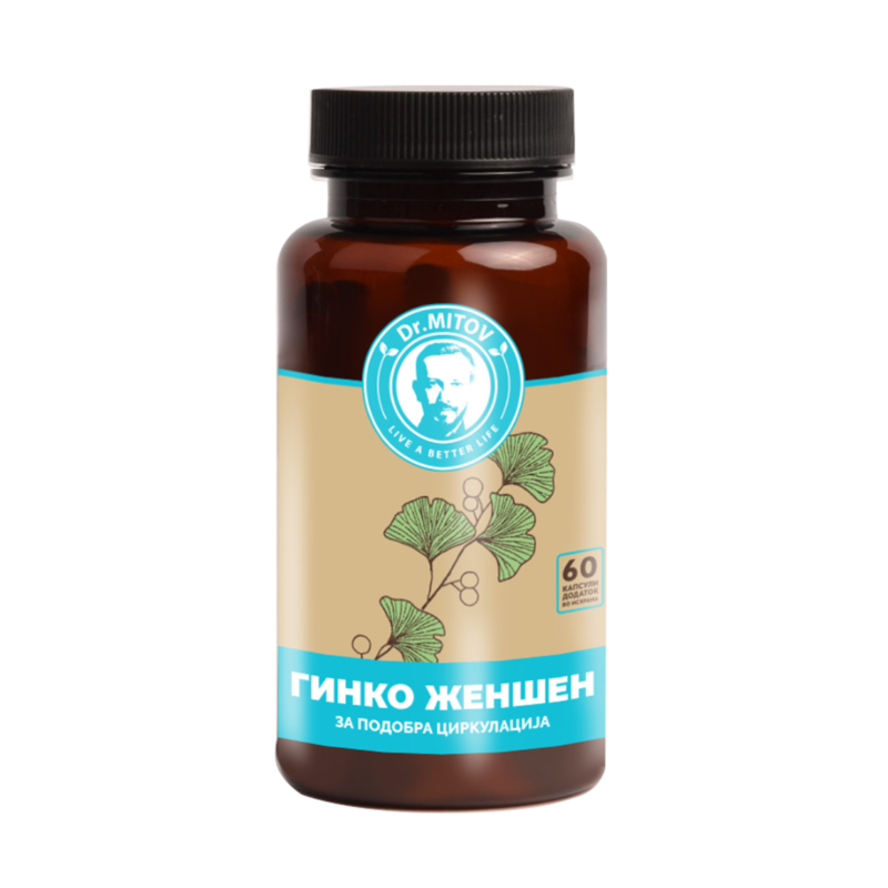 МИТОВ ГИНКО+ЖЕНШЕН x 60 капсули