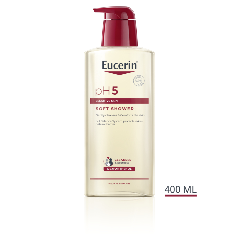 EUCERIN pH5 Нежен гел за туширање, 400 мл
