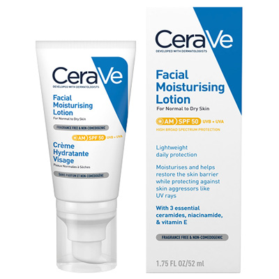 CERAVE Хидратантна нега за лице СПФ 50, 52 мл